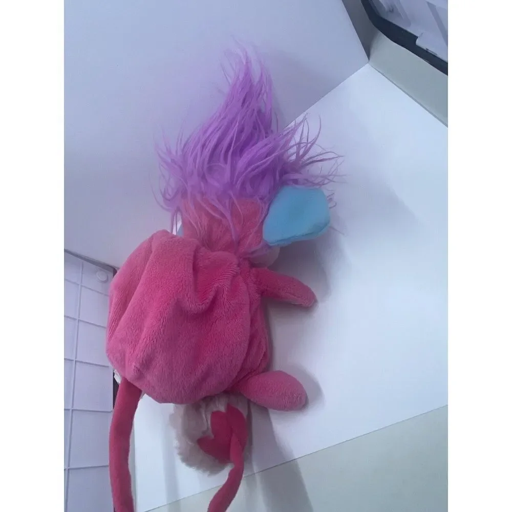 *Popples Sunny 2015 Plush Spin Master Pink Foldable Pre-loved Stuffed Animal